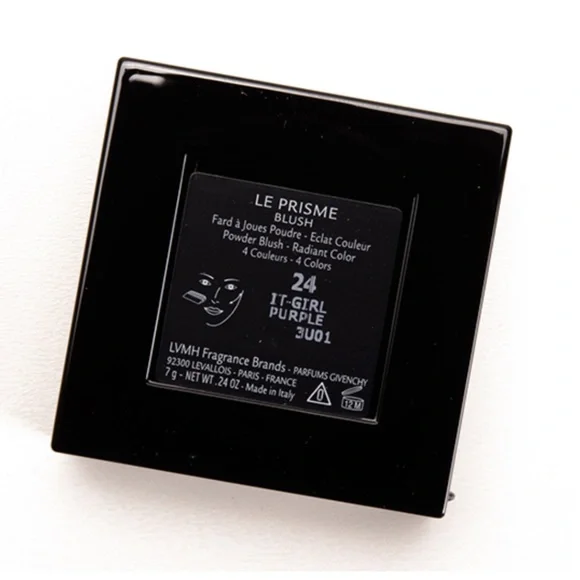 Givenchy Le Prisme Powder Blush Quad w. Brush in 24 It-Girl Purple Rare NEW - Picture 3 of 4